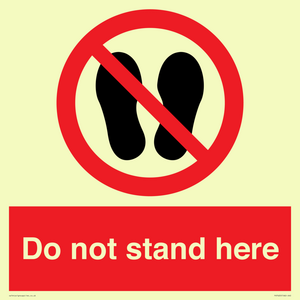 Do not stand here